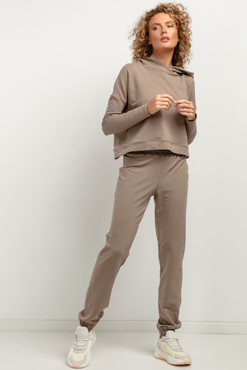 High-waisted trousers